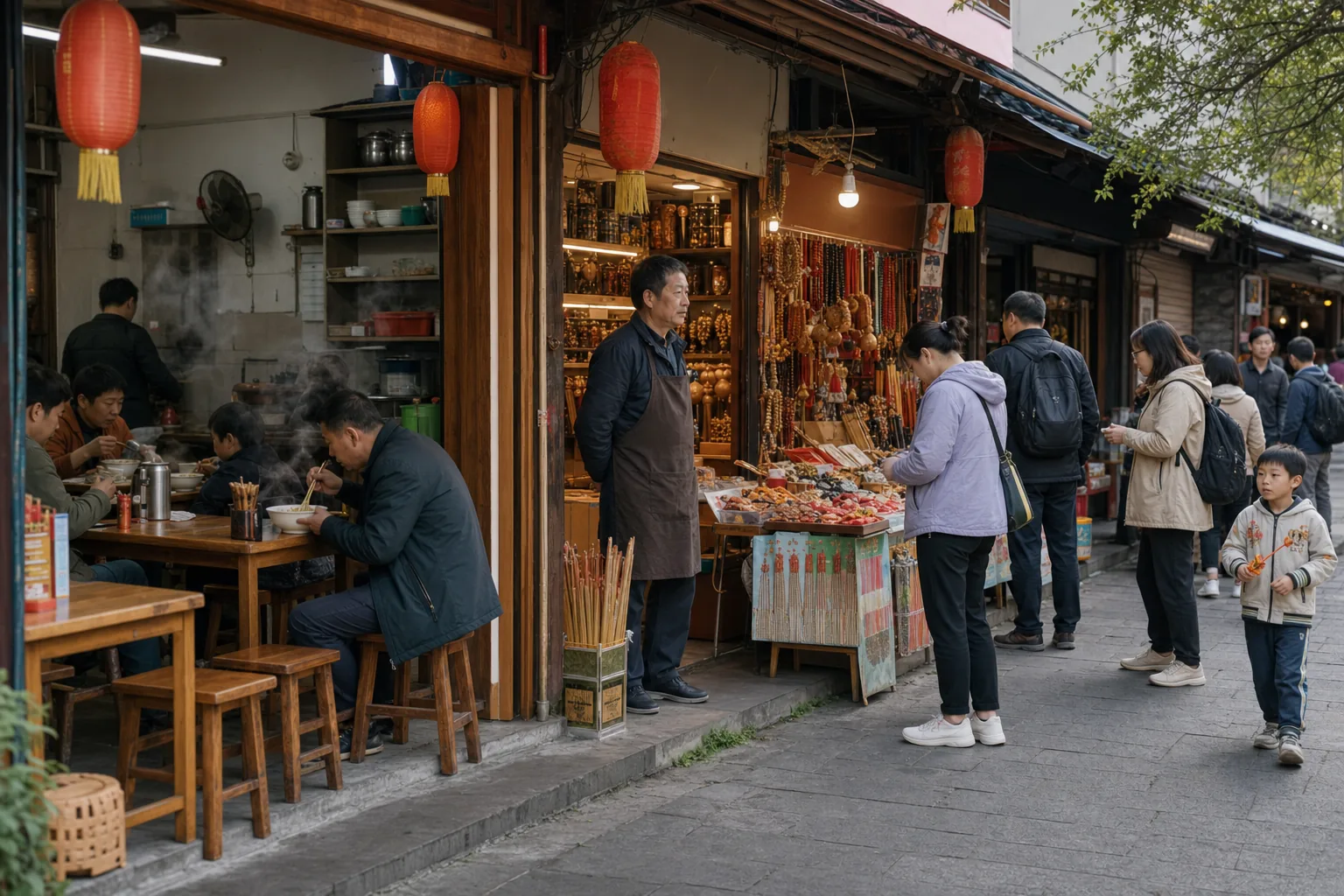 山下米粉店与街巷人间